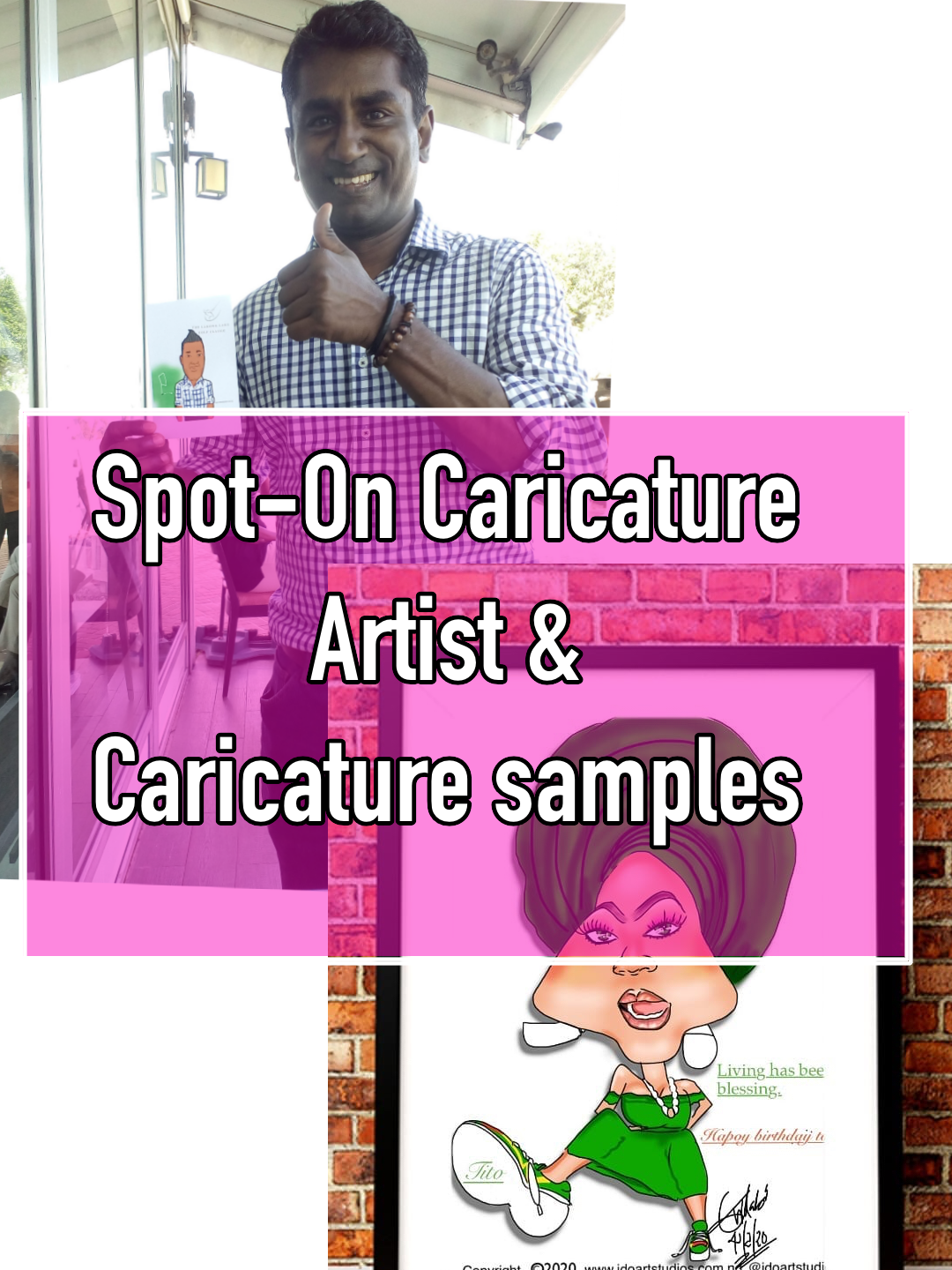 Spot-on Caricature Artist and Caricature / Cartoon Samples